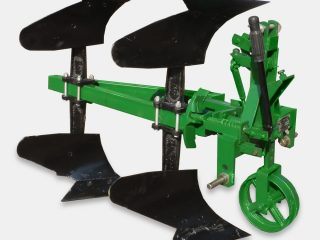 Vendbar plog for minitraktor