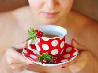 Daun lingonberry semasa mengandung