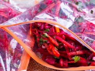 Frysning af rødbeder til borscht til vinteren