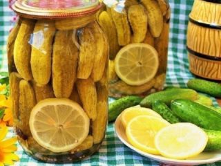 Marinēti gurķi ar citronu ziemai: receptes, atsauksmes